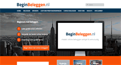 Desktop Screenshot of beginbeleggen.nl